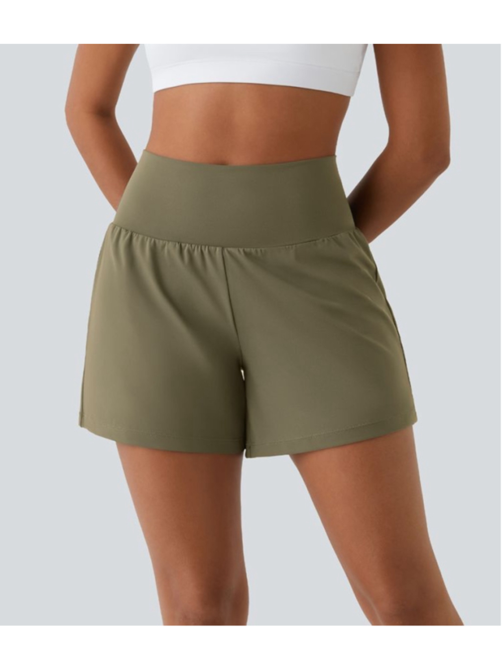 Halara SoftlyZero Airy Super High Waisted InstantCool Yoga Shorts XL long